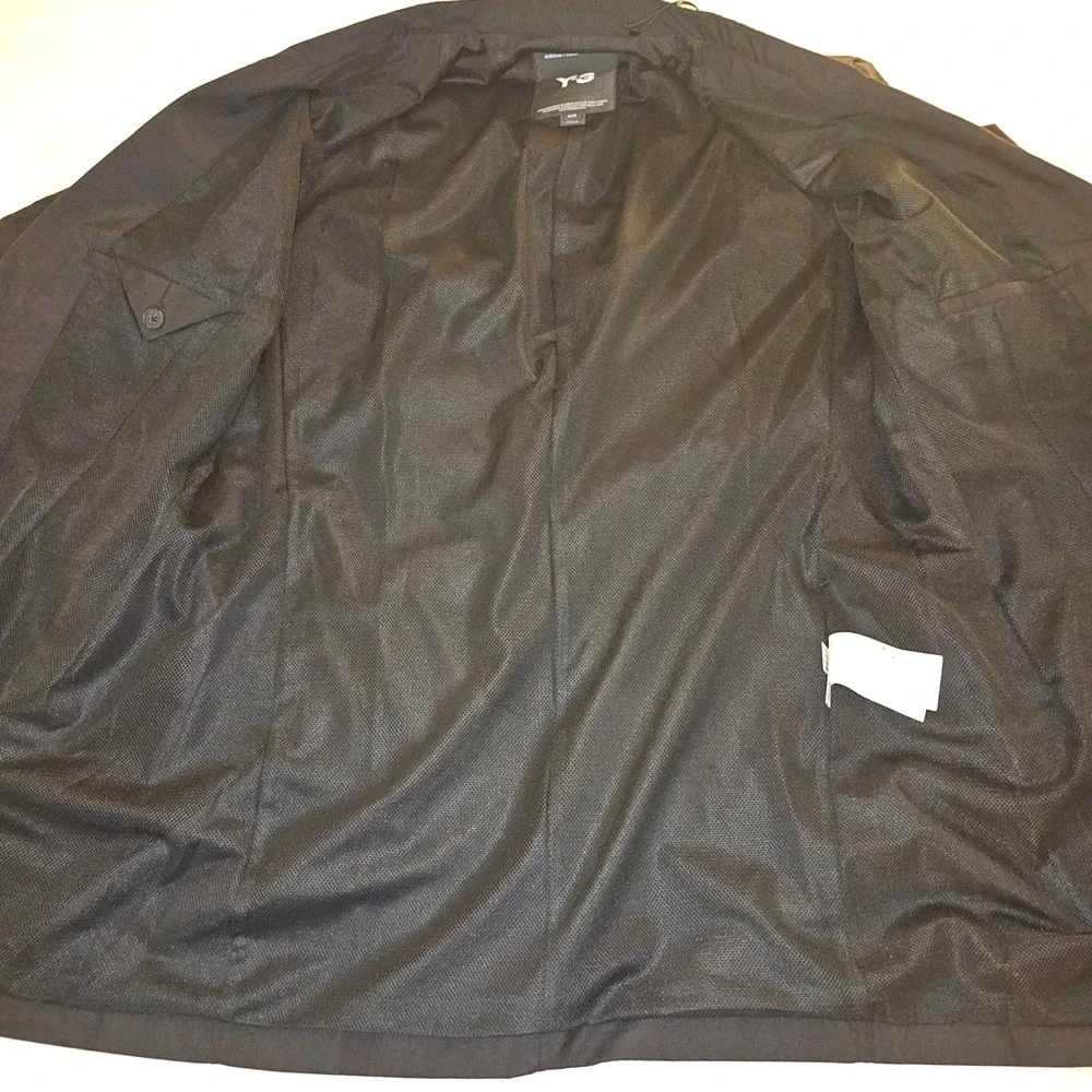 Y-3 Light Ultralight Nylon Blazer Mens Medium Black NWT